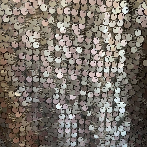 LDA NEW YEARS EVE Grey Sequins Tank Holiday SZ Large - Picture 2 of 6